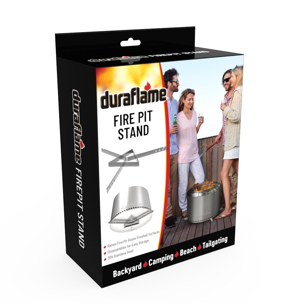 Duraflame® 19” Stainless Steel Low Smoke Fire Pit Stand - Walmart.com
