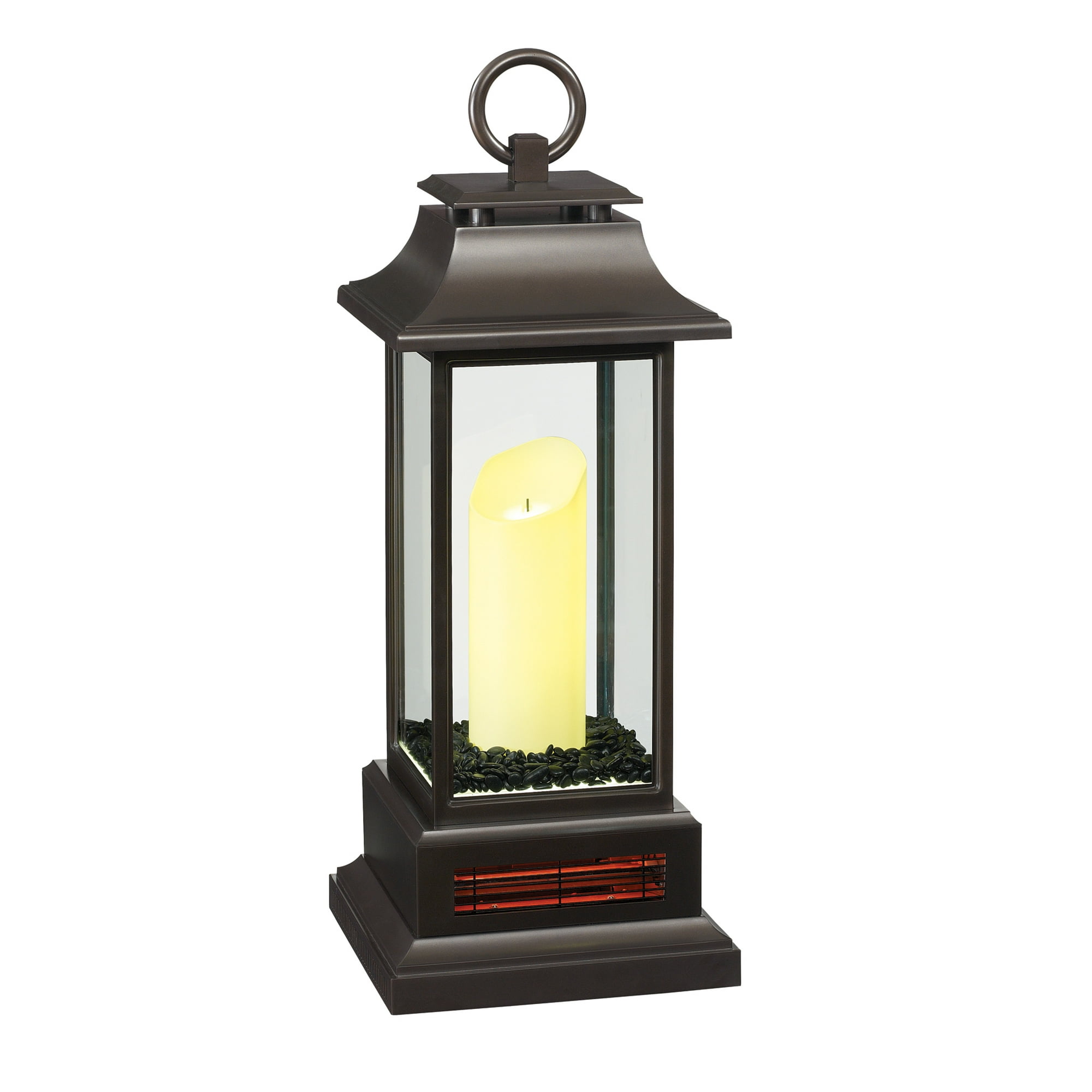 Duraflame 27 Portable LED Electric Flameless Candle Lantern with Quartz  Infrared Heater, Bronze - Walmart.com