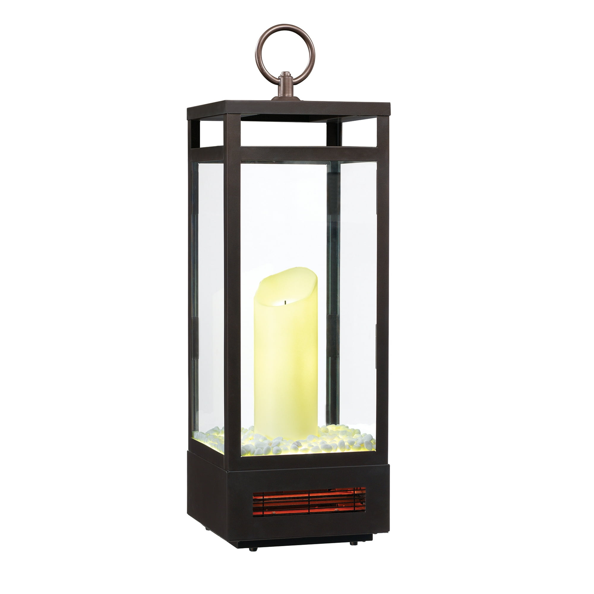 Duraflame 29 Portable LED Electric Flameless Candle Lantern with Infrared  Quartz Heater, Bronze - Walmart.com