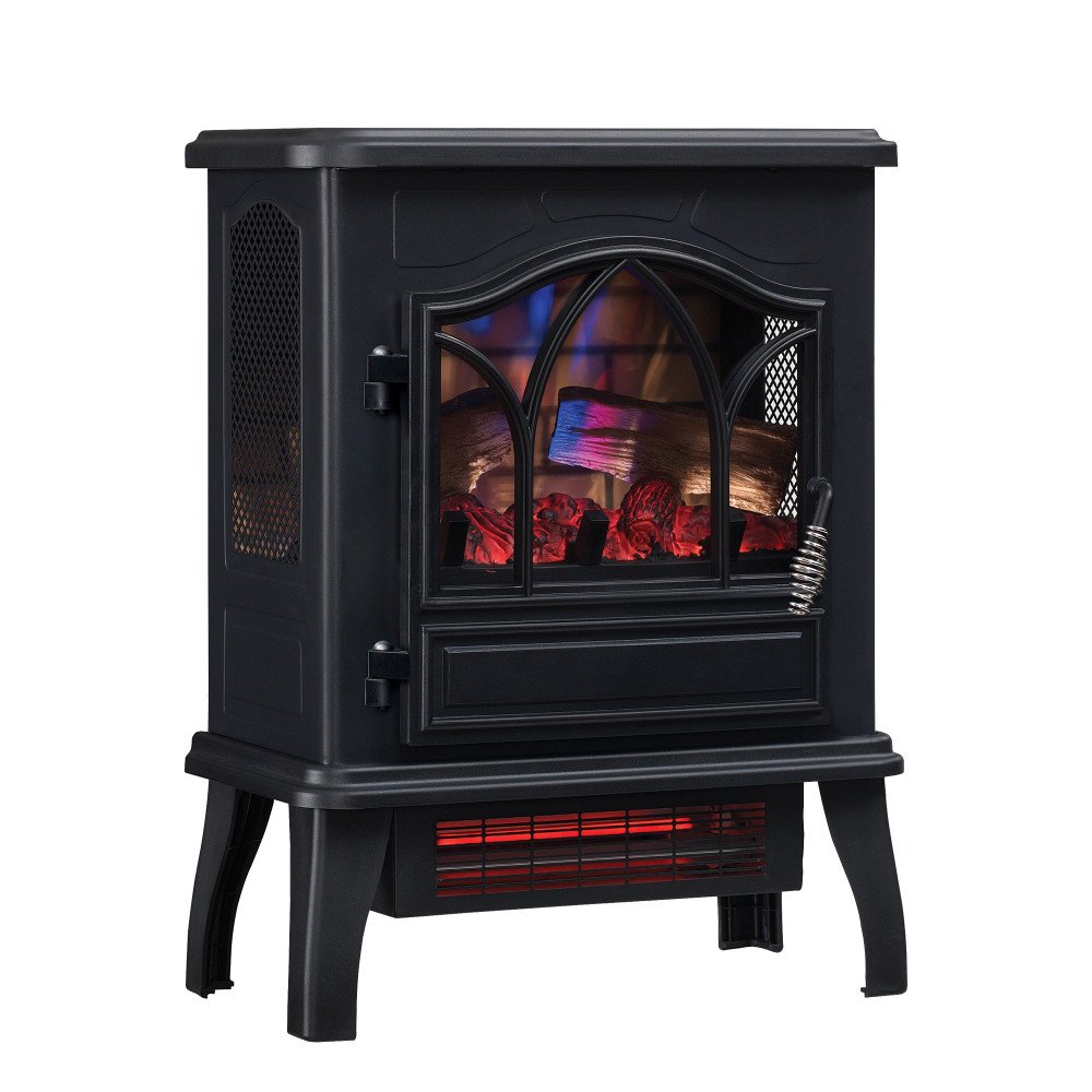 Duraflame® 3D Infrared Quartz Electric Fireplace Stove Heater, Black -  Walmart.com