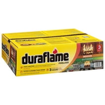 Duraflame 4.5lb Firelog 3 Pack, 3 Hour Burn, Indoor/Outdoor Use