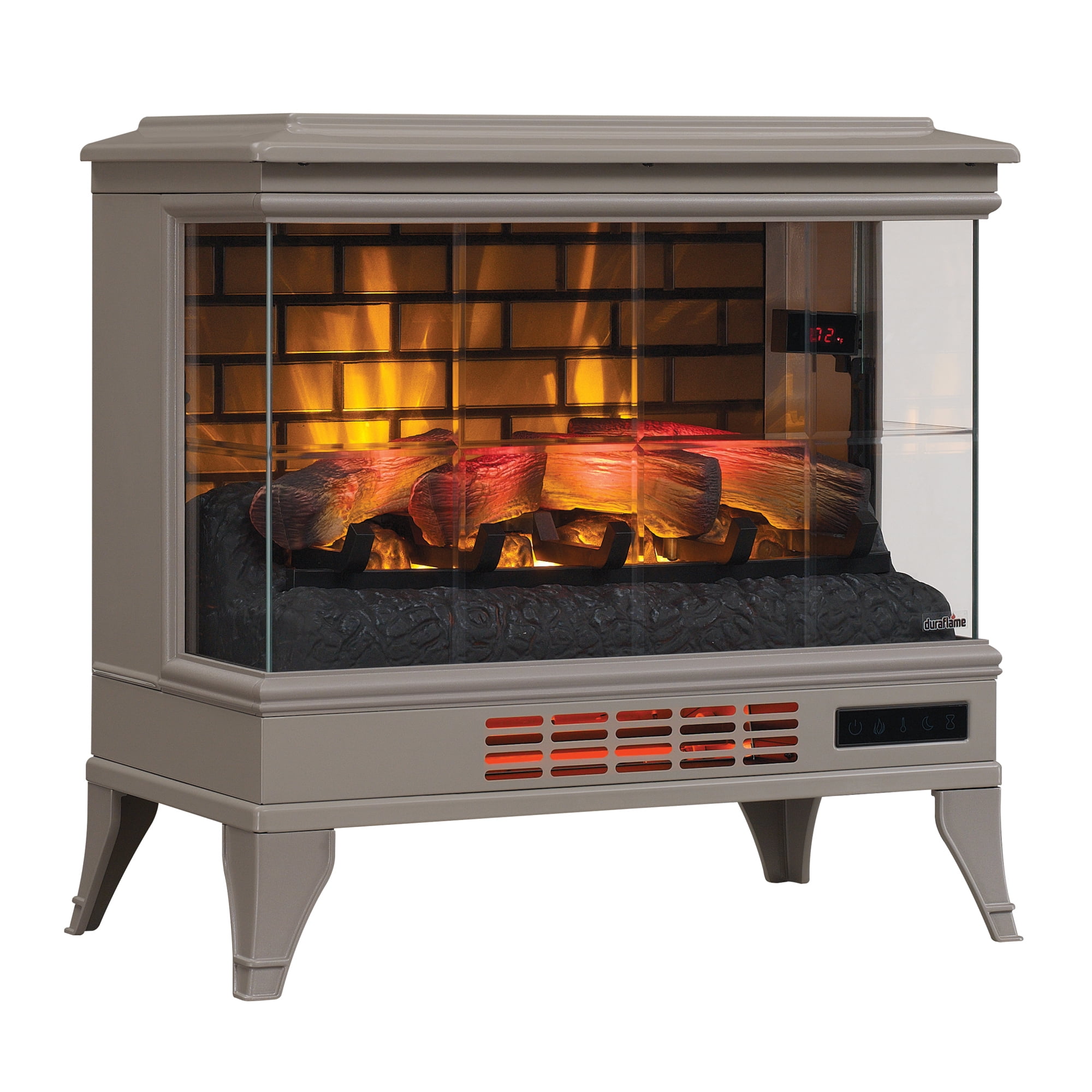 Duraflame 5,200 BTU InfraGen 3D Effect Stove Heater with Remote, Gray -  Walmart.com