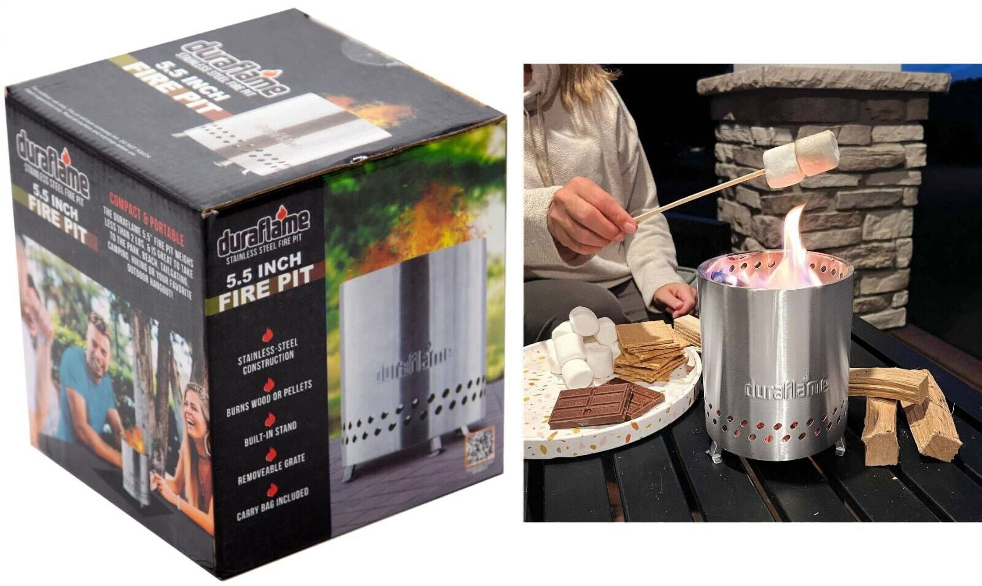 Duraflame 5.5 inch Table Top Fire Pit with Builtin Stand & Removable
