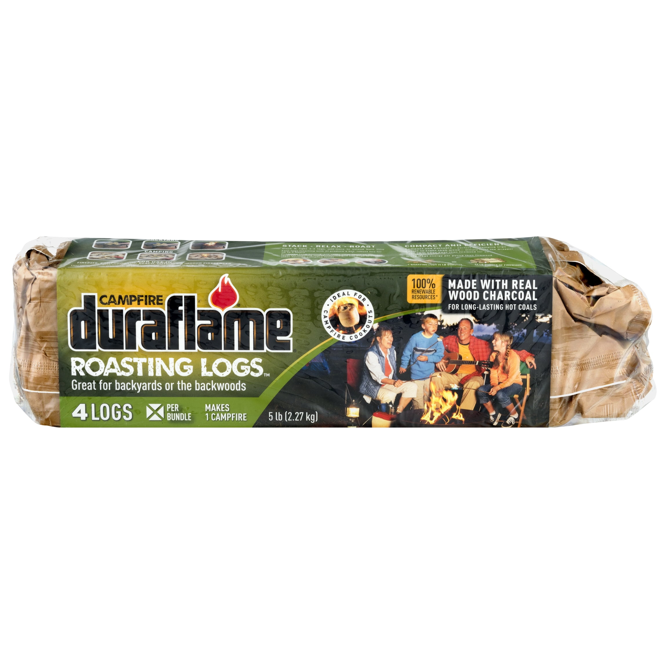 Duraflame Campfire Roasting Logs for Camping and Fire pits, 8 Logs