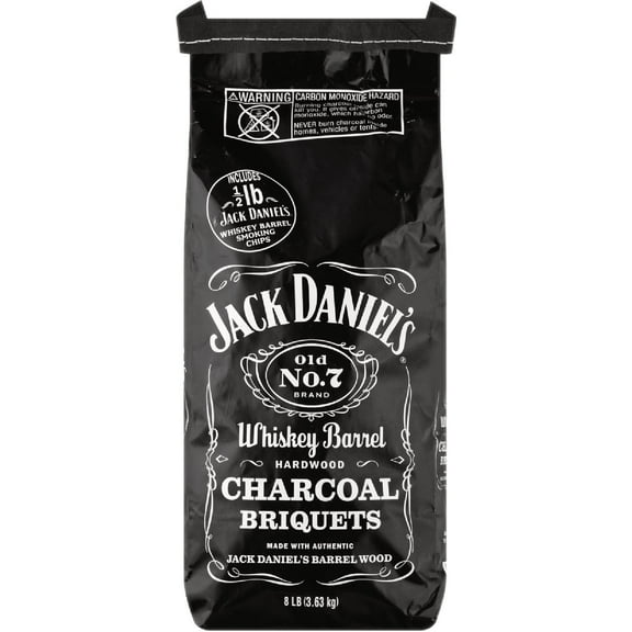 Jack Daniels All Natural Whiskey Barrel Charcoal Briquettes 8 lb
