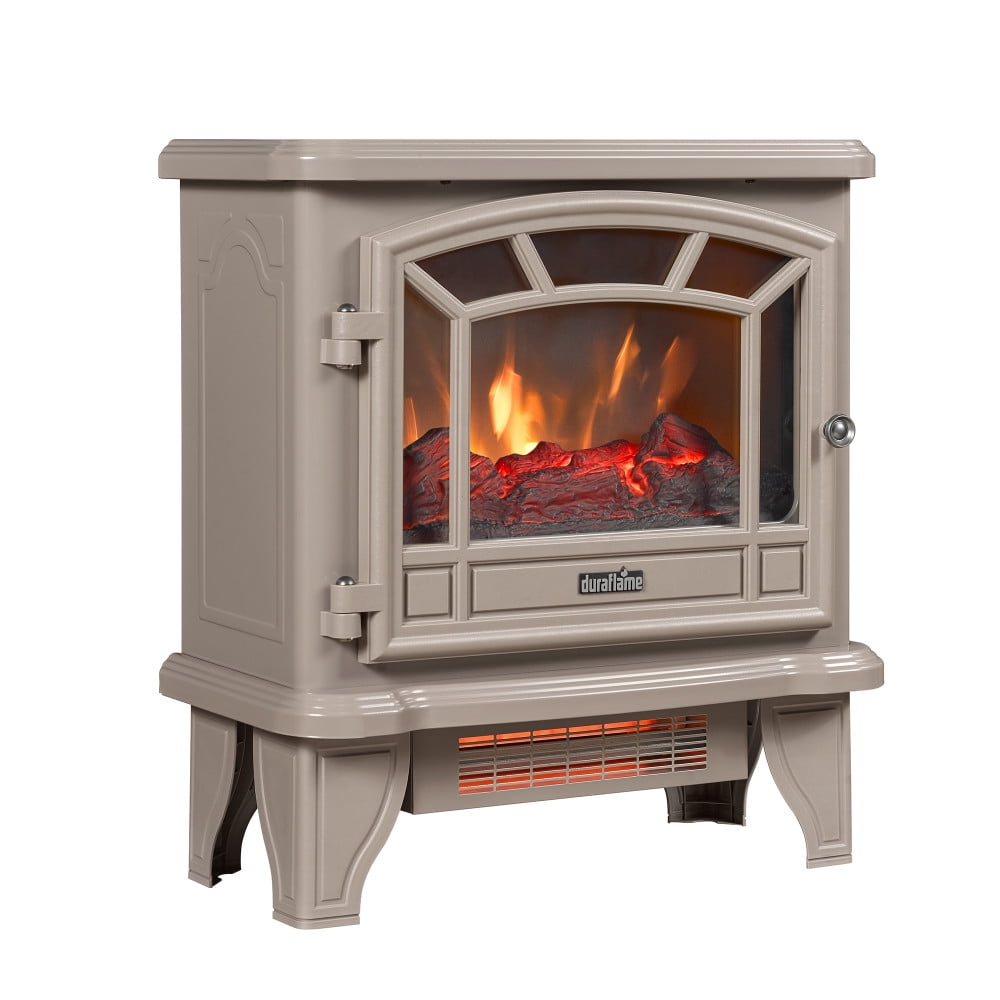 Duraflame® Infrared Quartz Electric Fireplace Stove Heater, Cream -  Walmart.com
