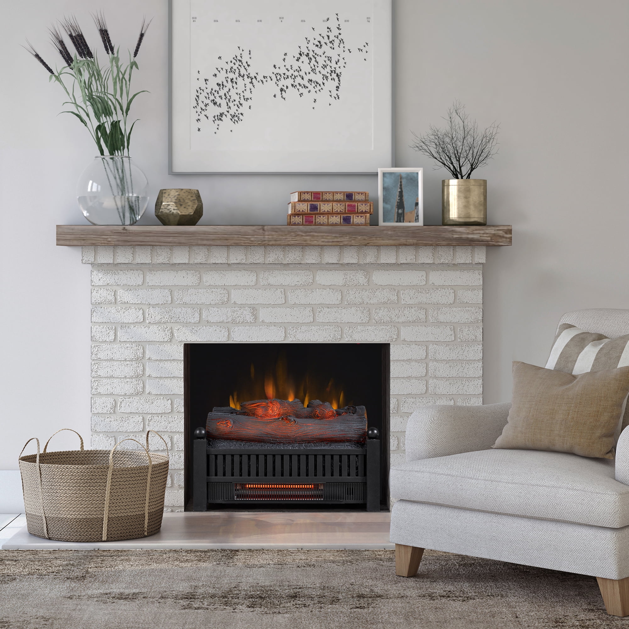Duraflame Infrared Quartz Electric Juniper Log Set Heater with Crackling  Sound, 12.54 lb - Walmart.com