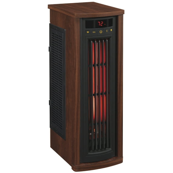 Duraflame Portable Electric Infrared Quartz Oscillating Tower Heater, Cherry