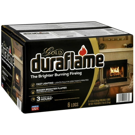 Duraflame gold 4.5lb 3-hr firelog, 18 Log Discount Bundle