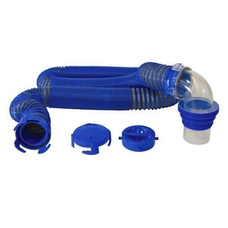 Duraflex 22005 15 ft. Sewer Hose Kit with Plastic Ribbing, Gray