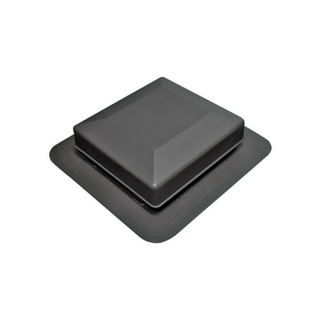 Duraflo 6050BL Square Top Black Roof Vent, Polypropylene