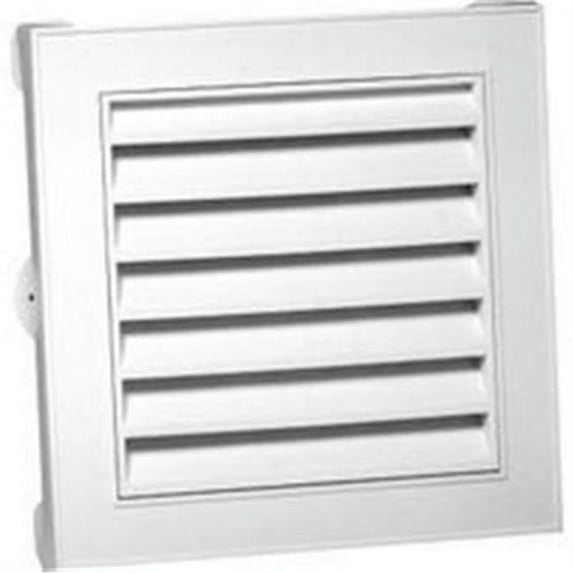 Duraflo 626043-00 Gable Vent, 12-1/2 in L x 12-1/4 in W Rough Opening, Polypropylene, White