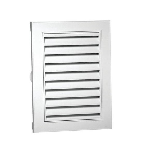 Duraflo 626075-00 Gable Vent, 21-1/8 in L, 15.14 in W, Polypropylene, White