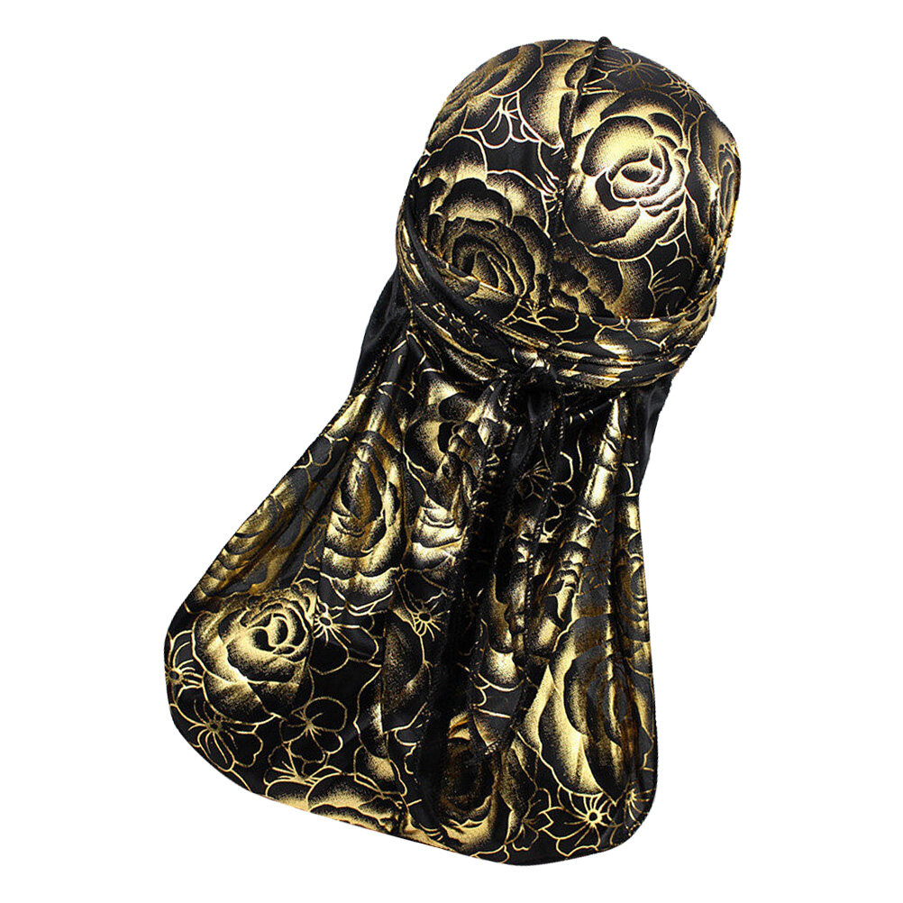Durag Long Tail Hat Universal Men and Silky Caps Breathable Doo Rags