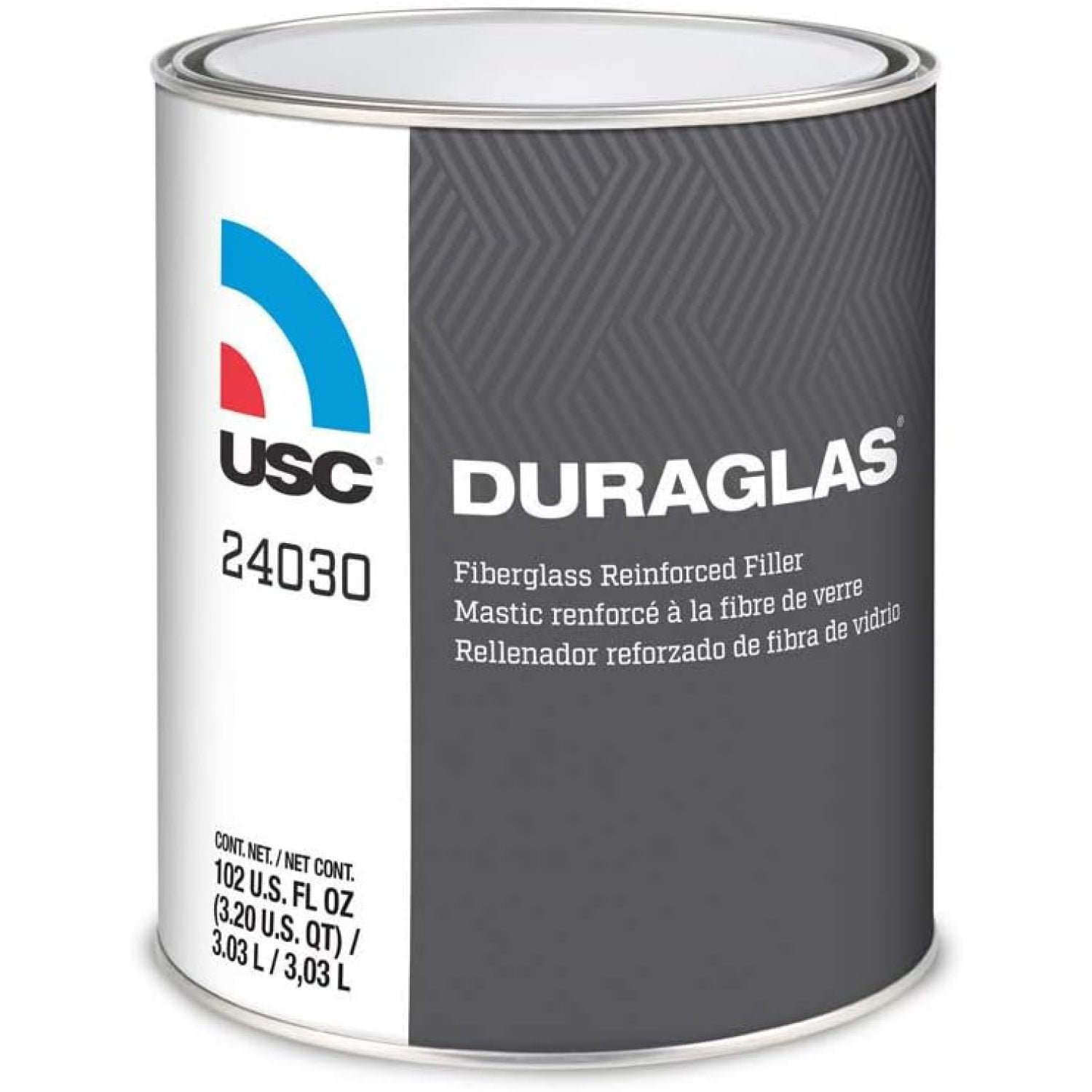 Duraglas Fiberglass Reinforced Auto Body Filler Rust & Waterproof