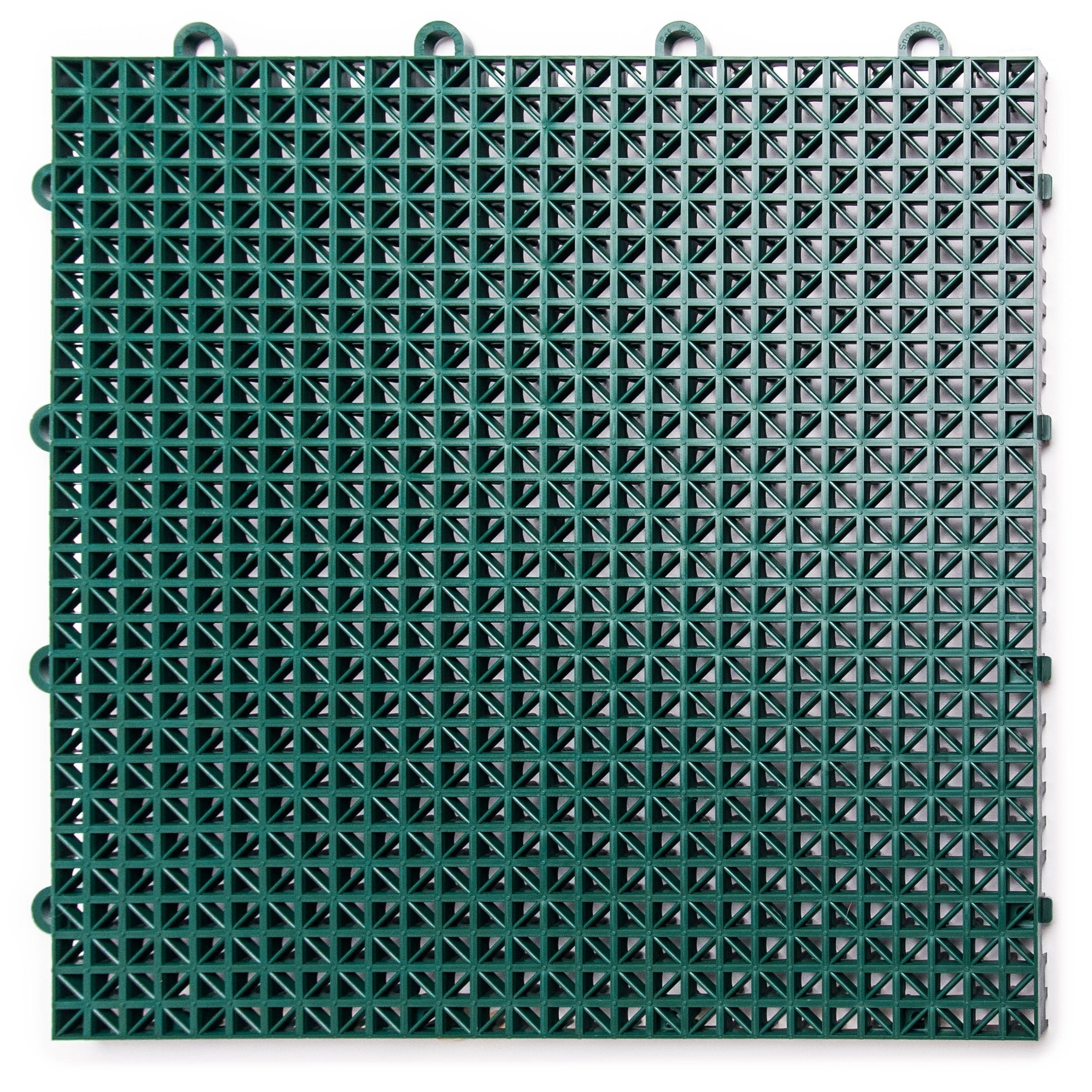 12" x 12" Green Plastic Interlocking Deck Tile (40-Pack)