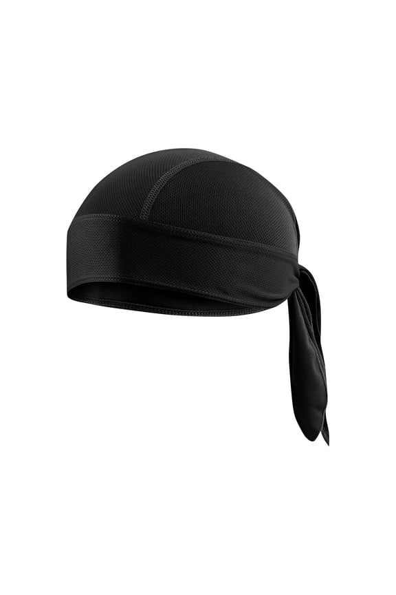 Durags Cooling Helmet Liner, Sweat Wicking Dew Rag, Breathable Helmet Do Rags, Doo Rag for Men and Women Black
