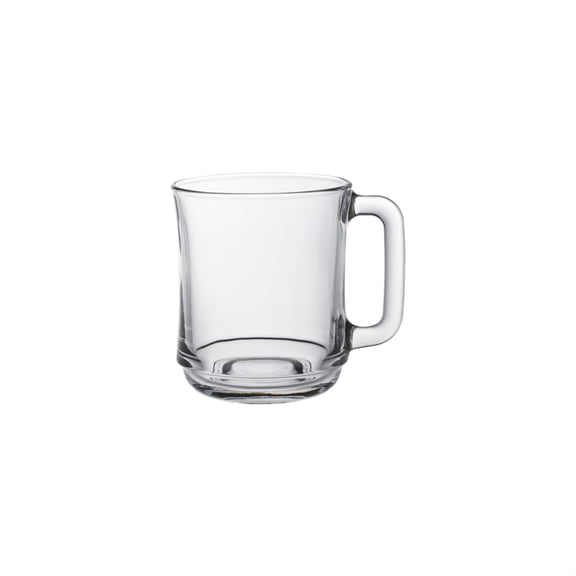 Duralex Empilable Mug, 10.875 oz, Clear Glass