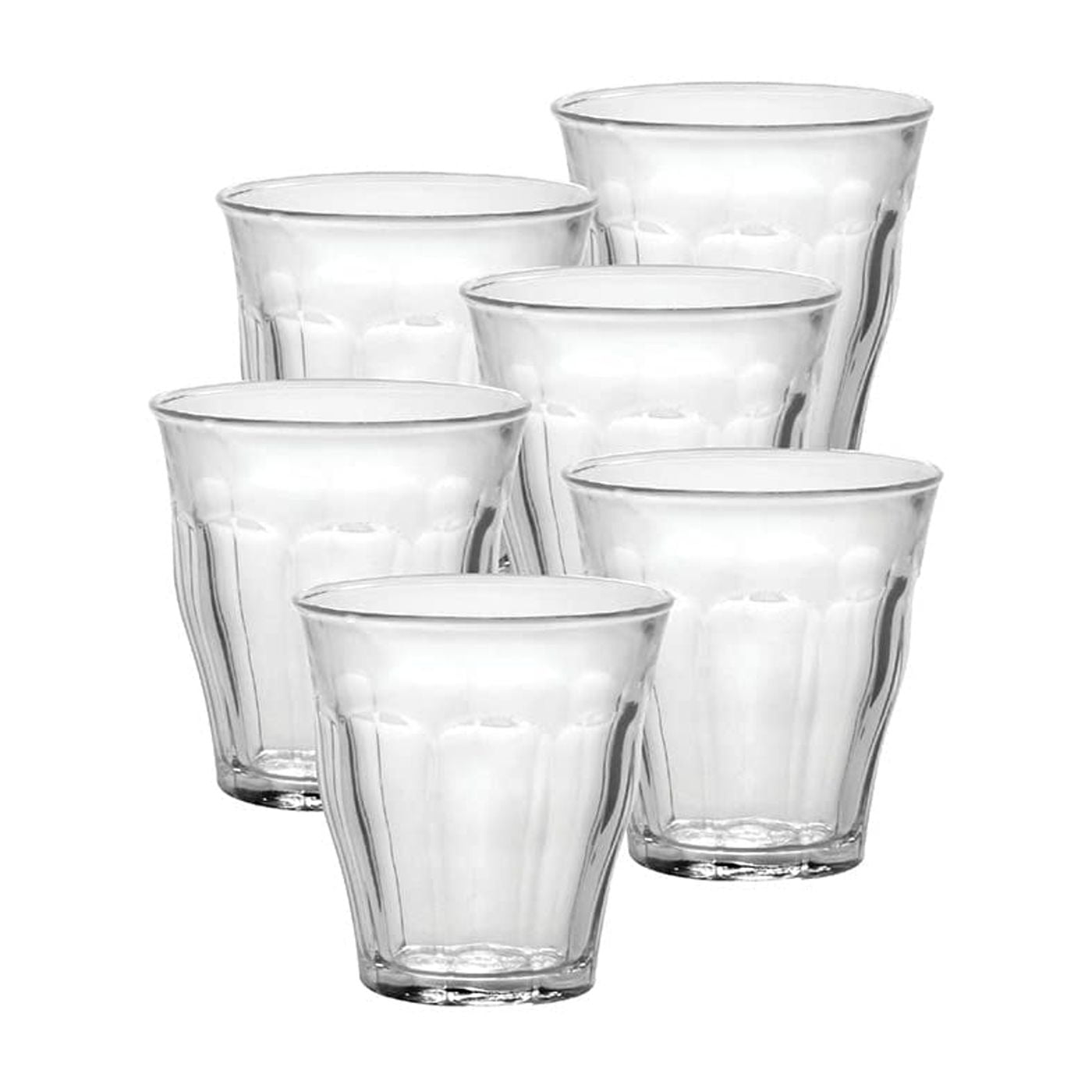 Clear Tempered Glass 3 oz Tumbler Set of 6