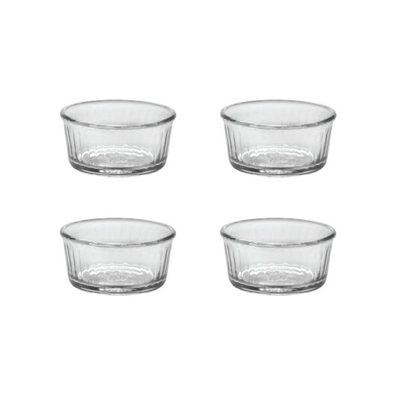 Duralex OvenChef 4 oz Ramekins, 3-3/8 Inch, Set of 4