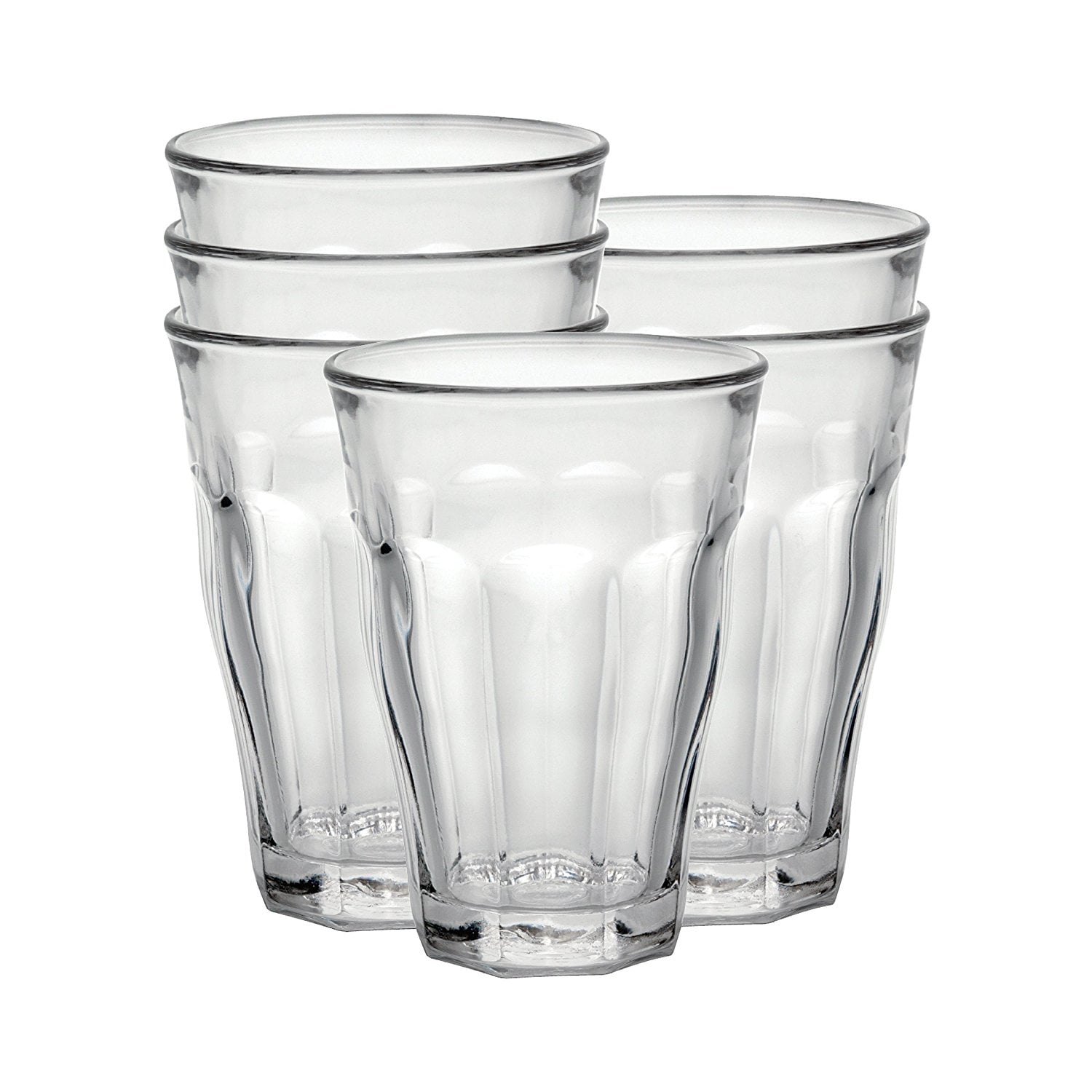 Clear Tempered Glass 16 oz French Tumbler Set