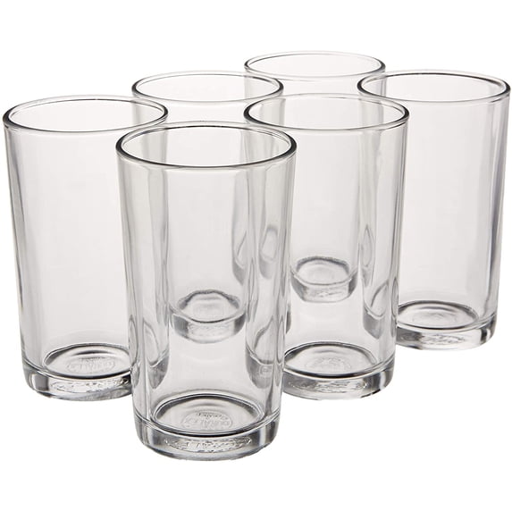 Duralex Unie 11.5 Ounce Clear Glass Drinkware Tumbler Drinking Glasses, Set of 6