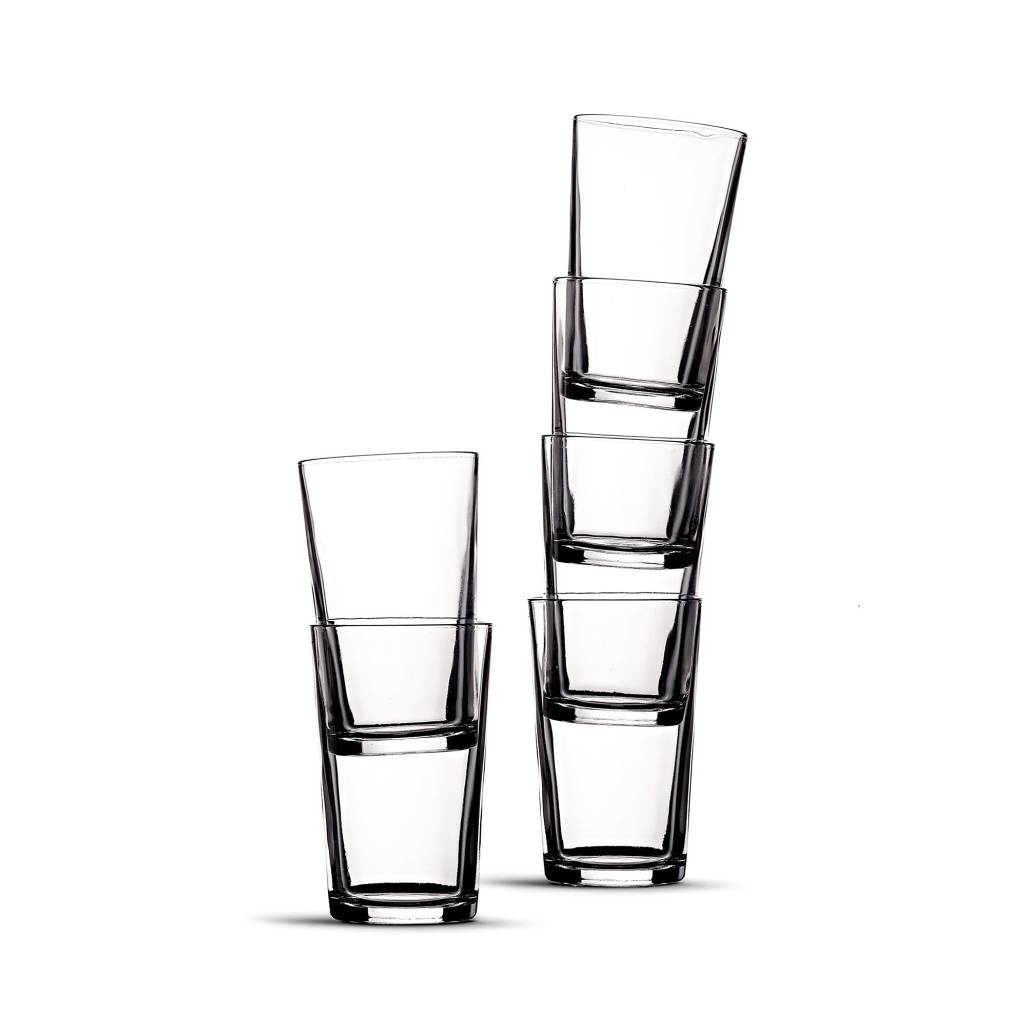 Duralex Unie 9.87 Ounce Clear Glass Drinkware Tumbler Glasses, Set of 6