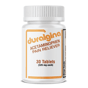Duralgina Acetaminophen Pills, Pain & Fever Relief, 325 mg, 30 Count
