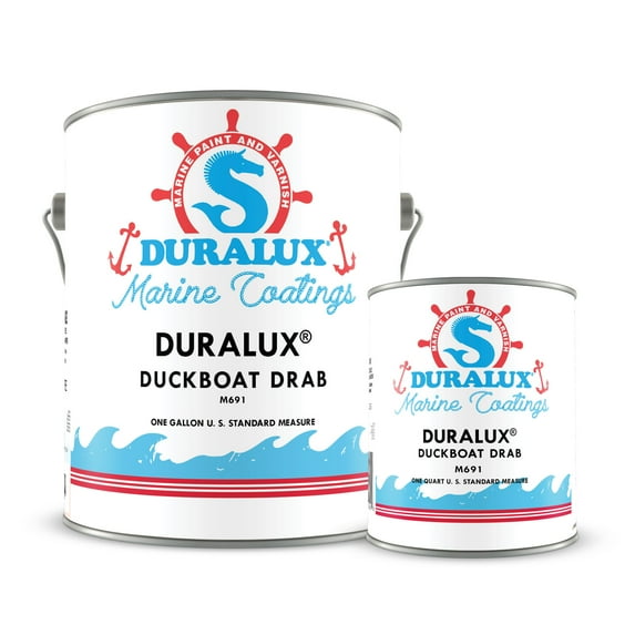 Duralux Camouflage Paint, Duckboat Drab, 1 Quart