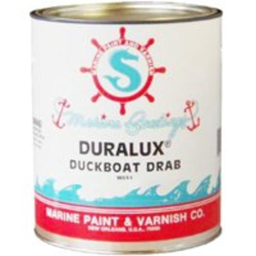 Duralux M6914 Marine Enamel Paint 1Qt, Duckboat Drab