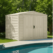 Duramax 8ft x 5.5ft Duramate Vinyl Shed with Foundation
