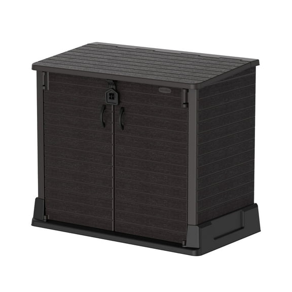 Duramax CedarGrain StoreAway 850 Liter Outdoor Deck Storage Shed, Brown
