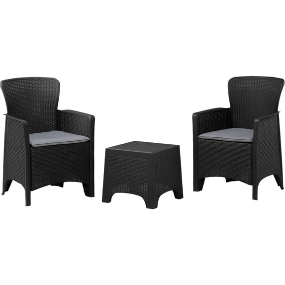 Duramax Cedarrattan Plastic Sofa Duo Set for Outdoors, Patio