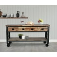 thumbnail image 1 of Duramax Darby 72" Industrial Metal & Wood Kitchen Island Desk with Drawers, 1 of 9