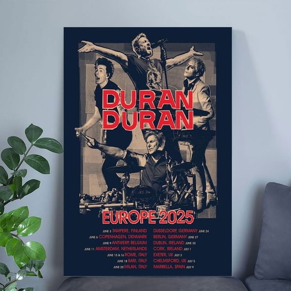 Duran Duran 2025 Europe Tour Poster Size 24''x36'' - Kiloa