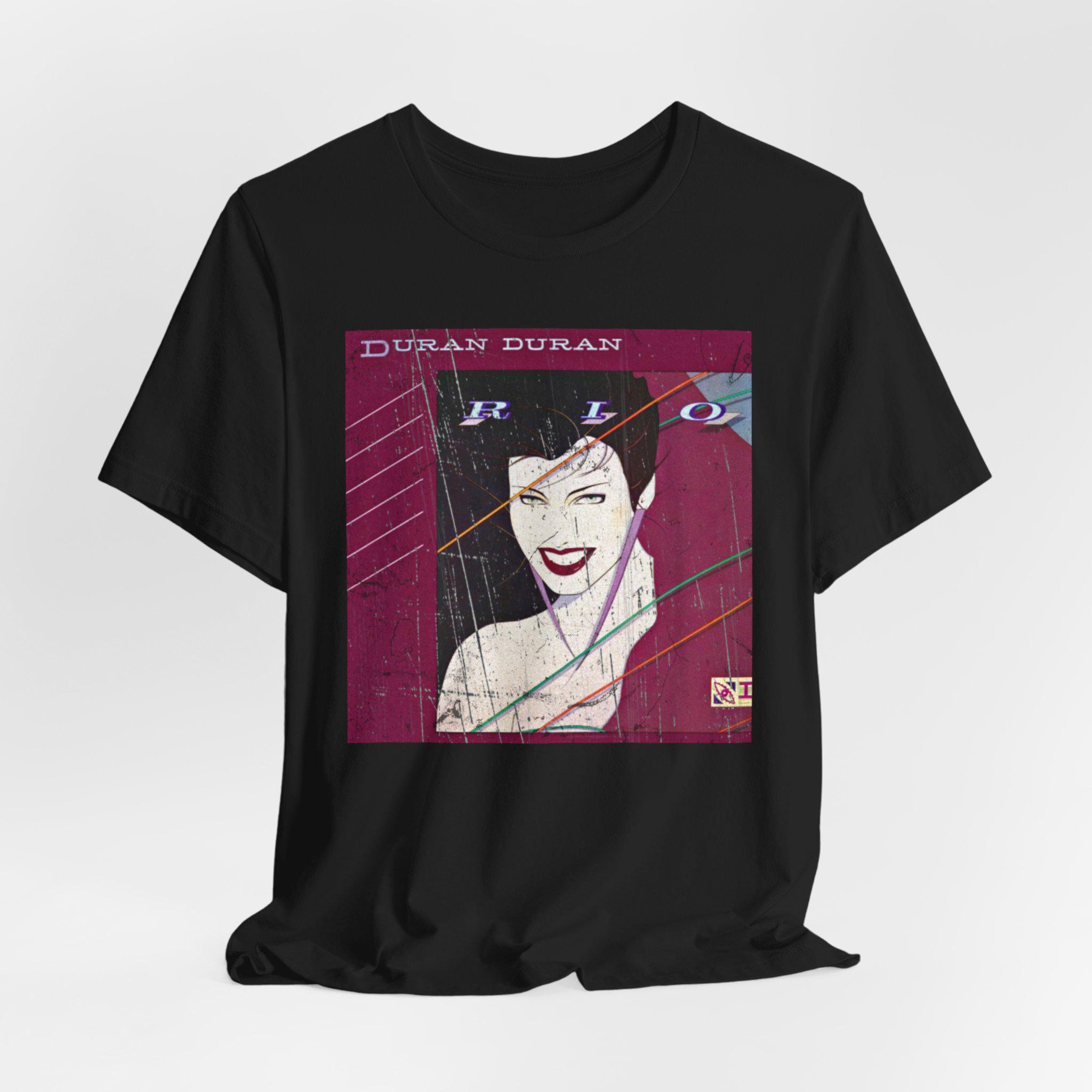 Maglietta Ufficiale Duran Duran Uomo – Logo Double D, Nera, Cotone Morbido