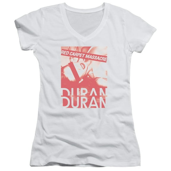 Duran Duran - Red Carpet Massacre - Juniors Cap Sleeve V-Neck Shirt - Small