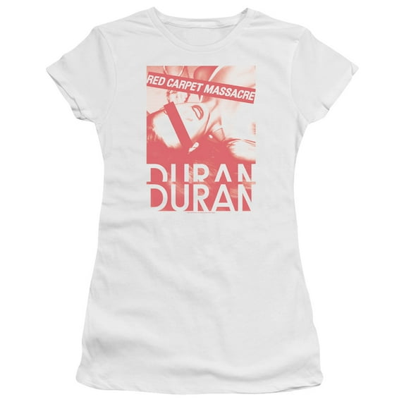 Duran Duran Red Carpet Massacre Junior Women's Sheer T-Shirt White