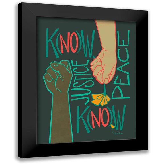 Duran, Kris 12x14 Black Modern Framed Museum Art Print Titled - K(no)w Justice