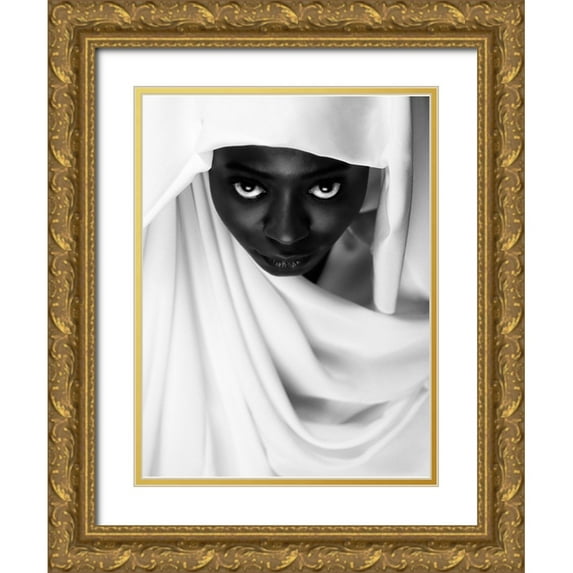 Durand-Moldawan, Clovis 15x18 Gold Ornate Wood Framed with Double Matting Museum Art Print Titled - Colored