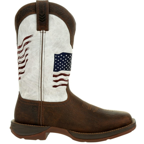 Durango Distressed Flag Embroidery Western Boot