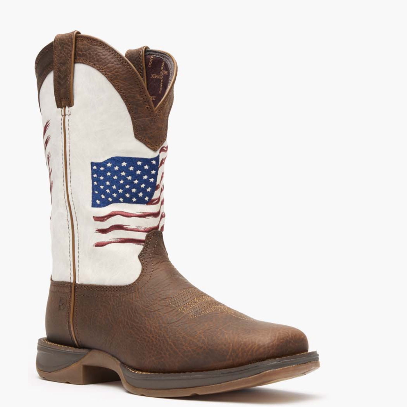 Durango Distressed Flag Embroidery Western Boot - Walmart.com
