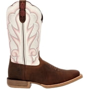 Durango  Lady Rebel Pro  Womens White Ventilated Western Boot, Trail Brown And White, Size 8.5M