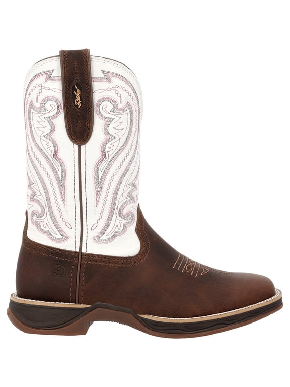 ® Lady Rebel™ Ultra-Lite Western Boot, Coffee Crazy Horse And White, Size 8.5(M)