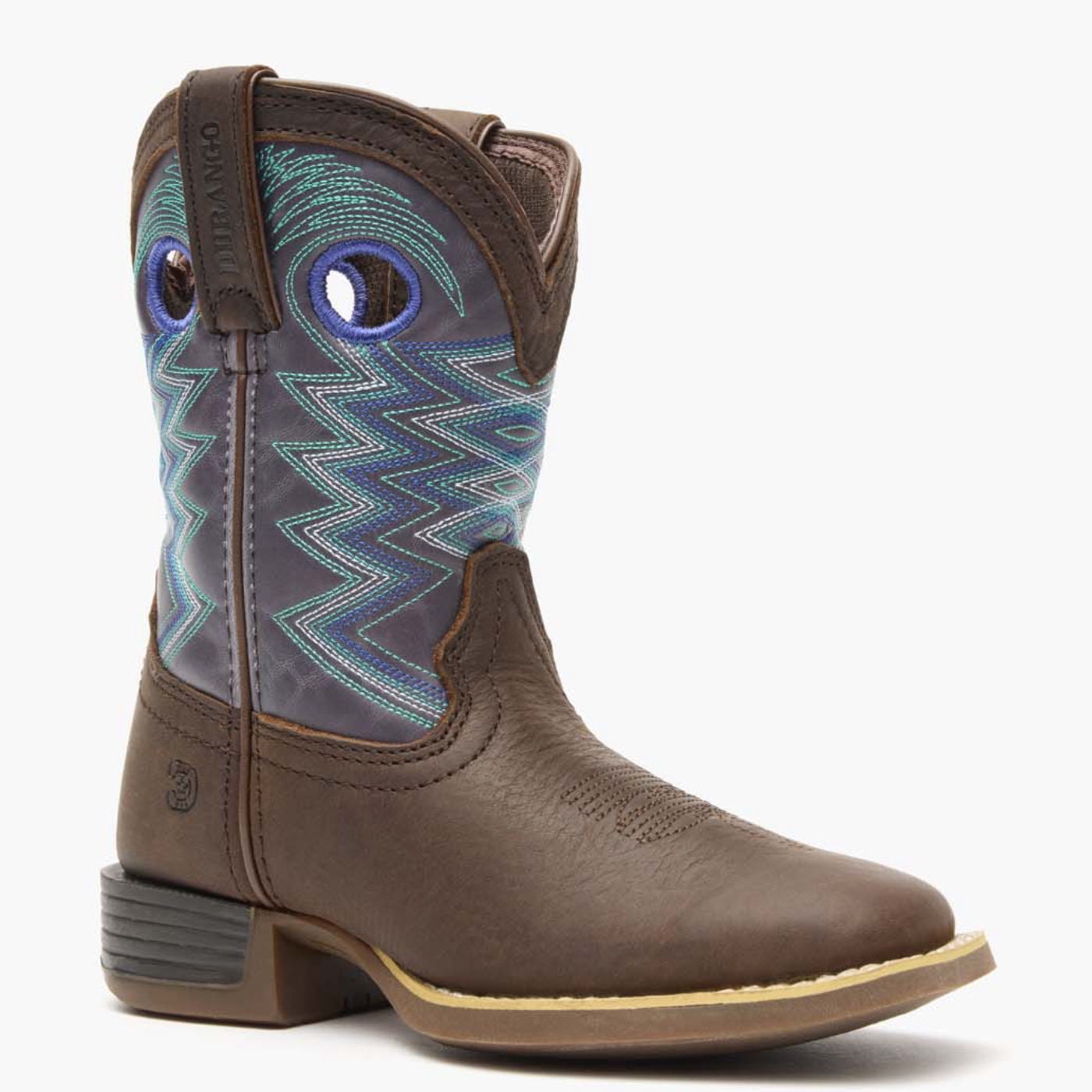 Durango Kid's Western Boot - Brown, 8 Inch Shaft, 7.5 M US Toddler, Rubber Sole - View #8
