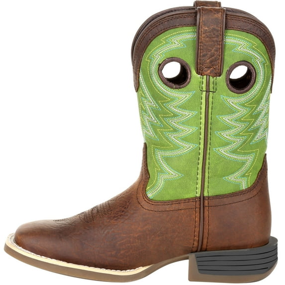 Durango® Lil' Rebel Pro™ Little Kid's Lime Western Boot