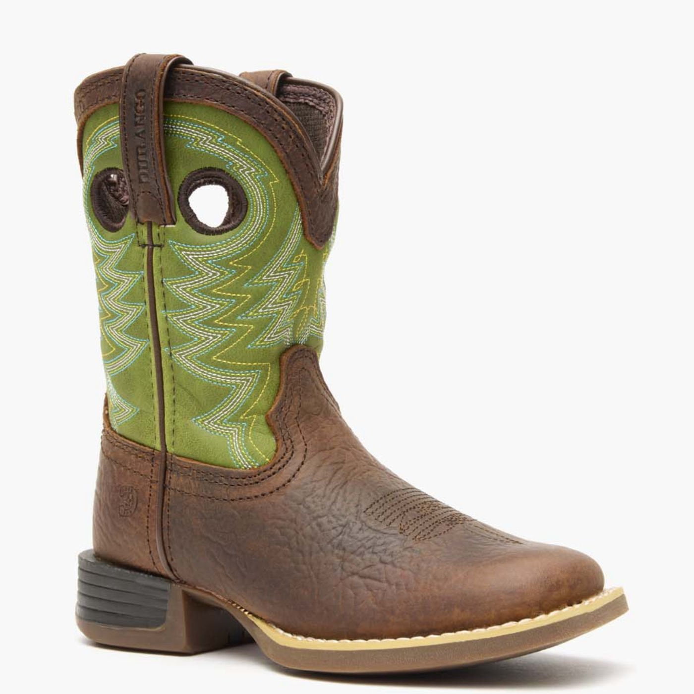 Durango® Lil' Rebel Pro™ Little Kid's Lime Western Boot