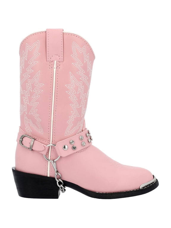 Lil' Durango® Little Kid Pink Rhinestone Western Boot, Pink Bling, Size 2(D)