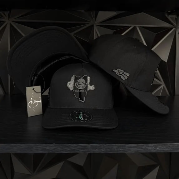 Durango México SnapBack hat-black, Flat Brim Adjustable Baseball Cap for Men Women, Trendy Streetwear Fit, Casual Hip Hop Style