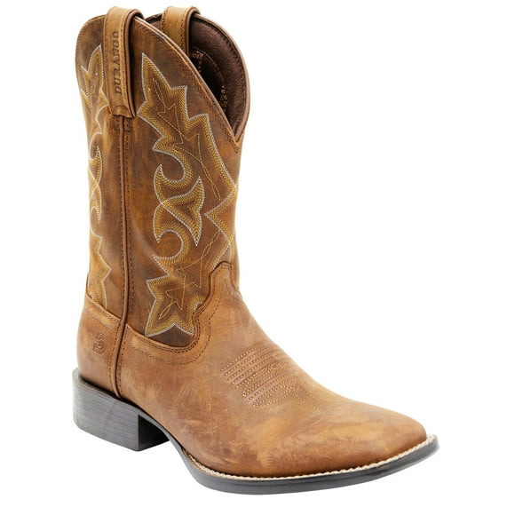 Men's Boot Barn Westward Western Performance Broad Square Toe Brown 8 EE US